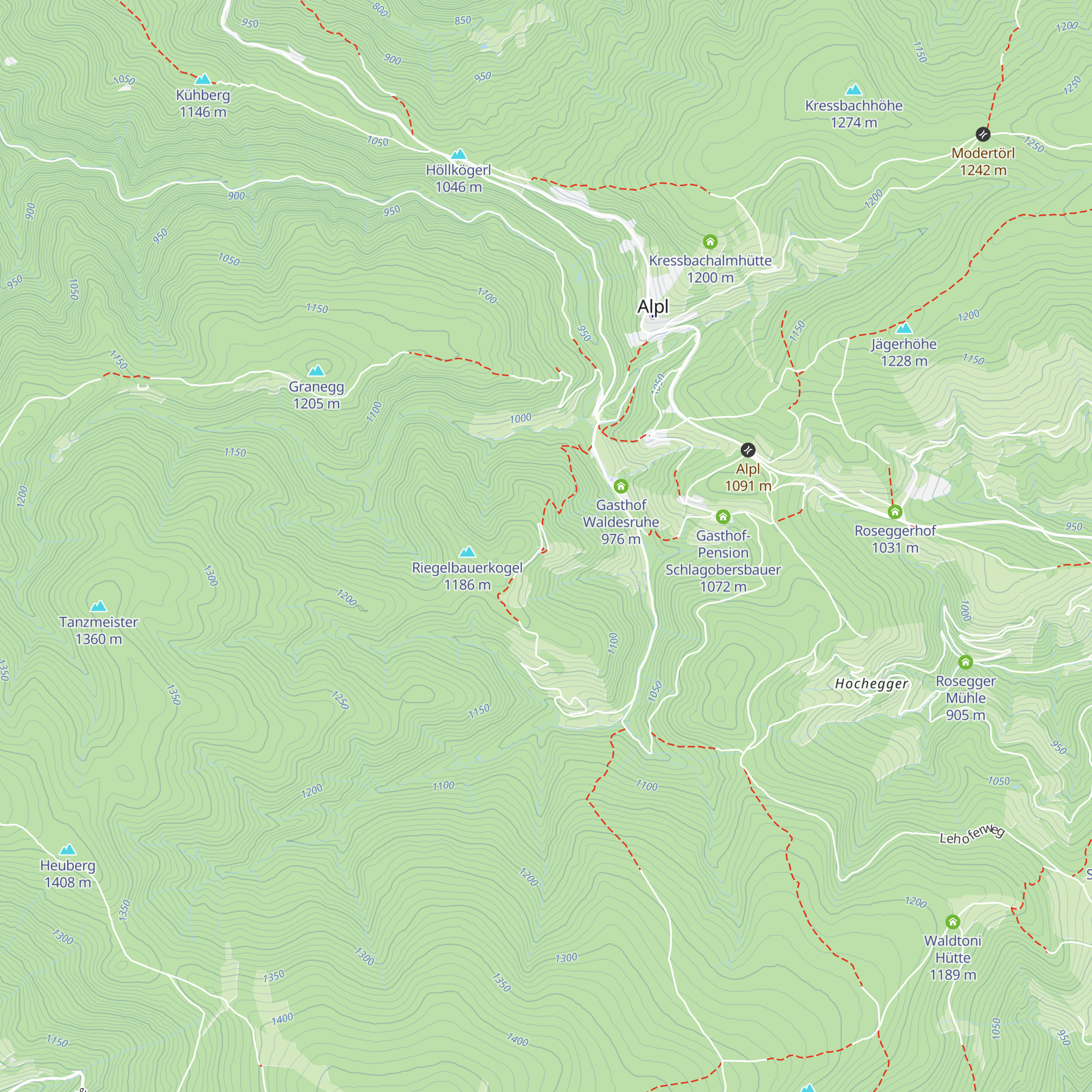 Brechlhütte map