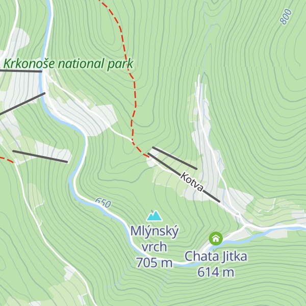Map of Wellness hotel LIBERECKÁ BOUDA