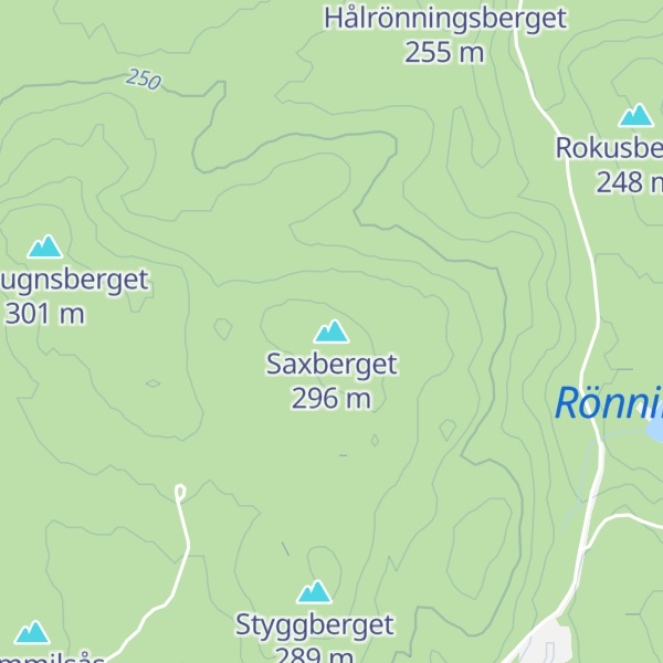 Map of Saxberget
