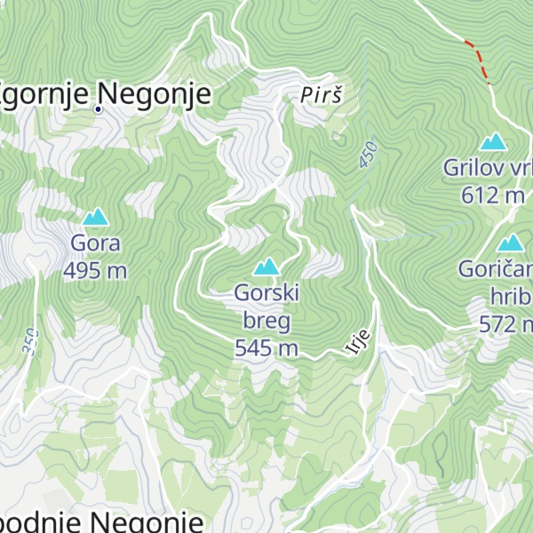 Map of Gorski breg