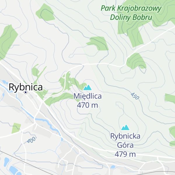 Map of Międlica
