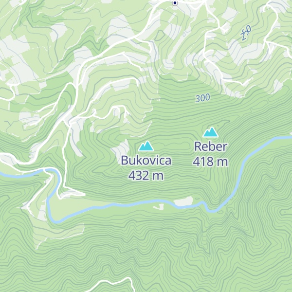 Map of Bukovica