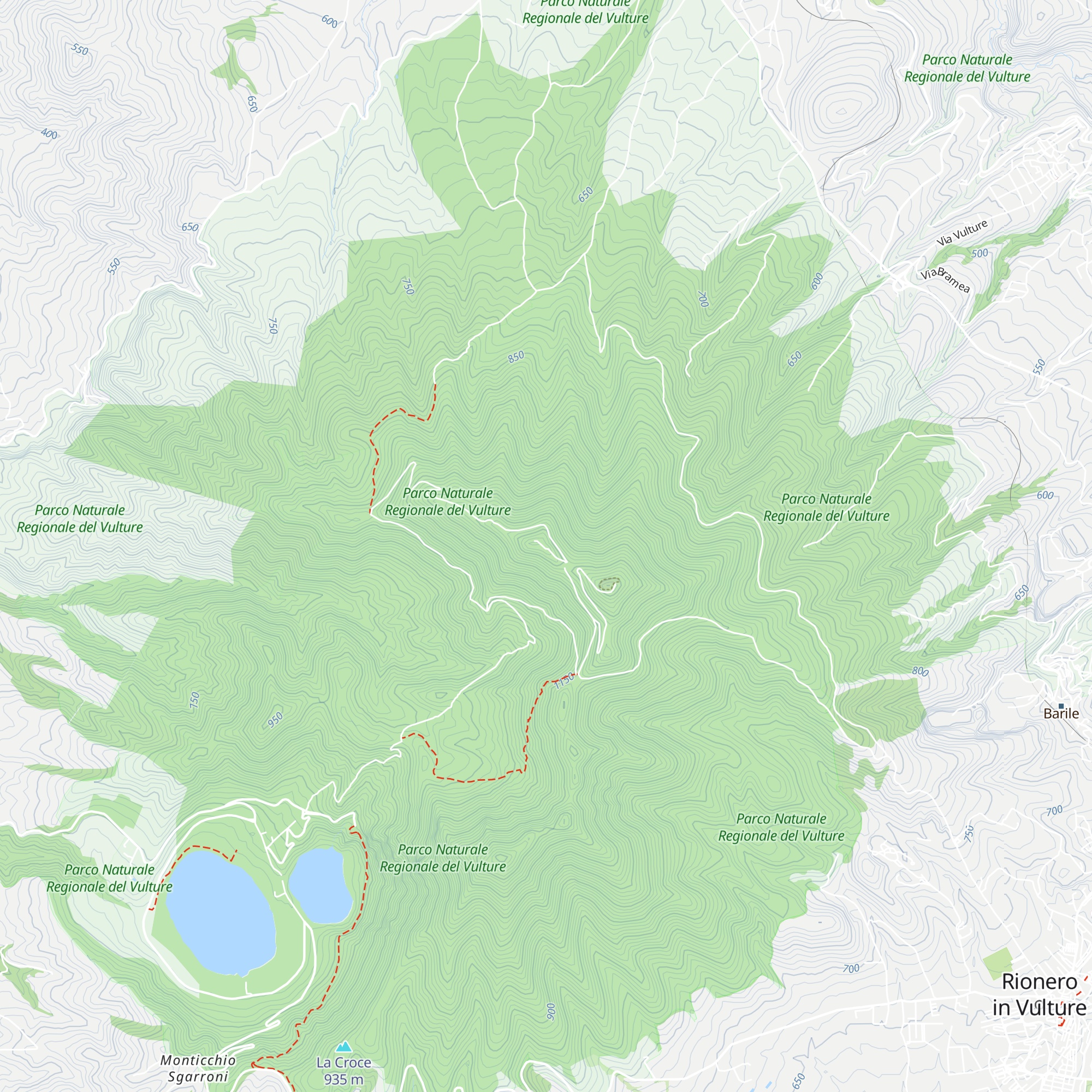 Rifugio Monte Vulture map