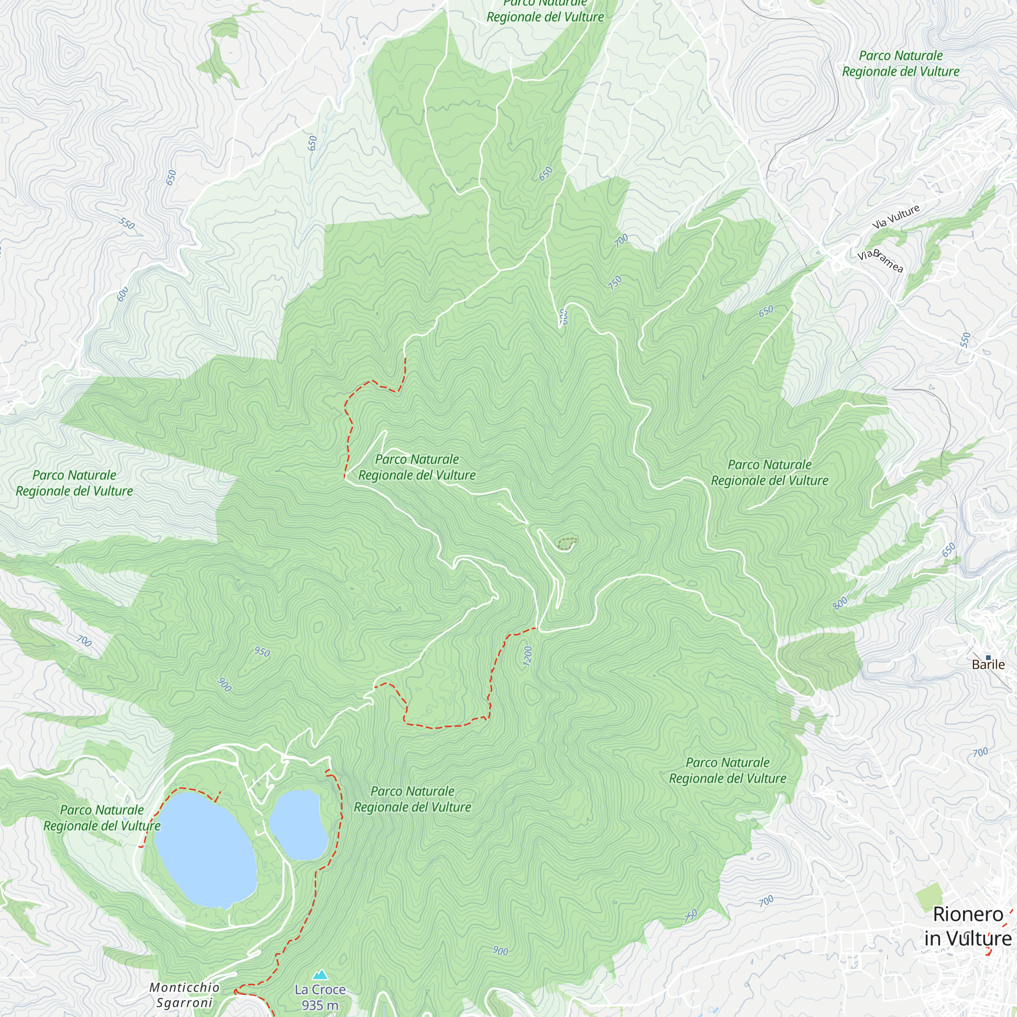 Rifugio Monte Vulture map