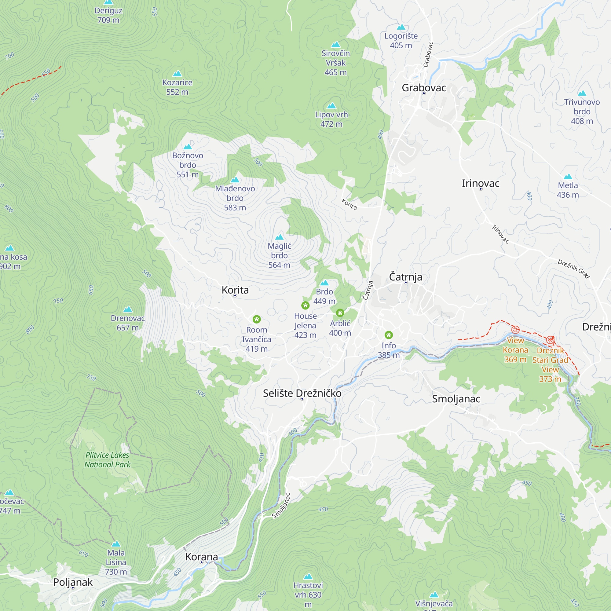 House Jelena map