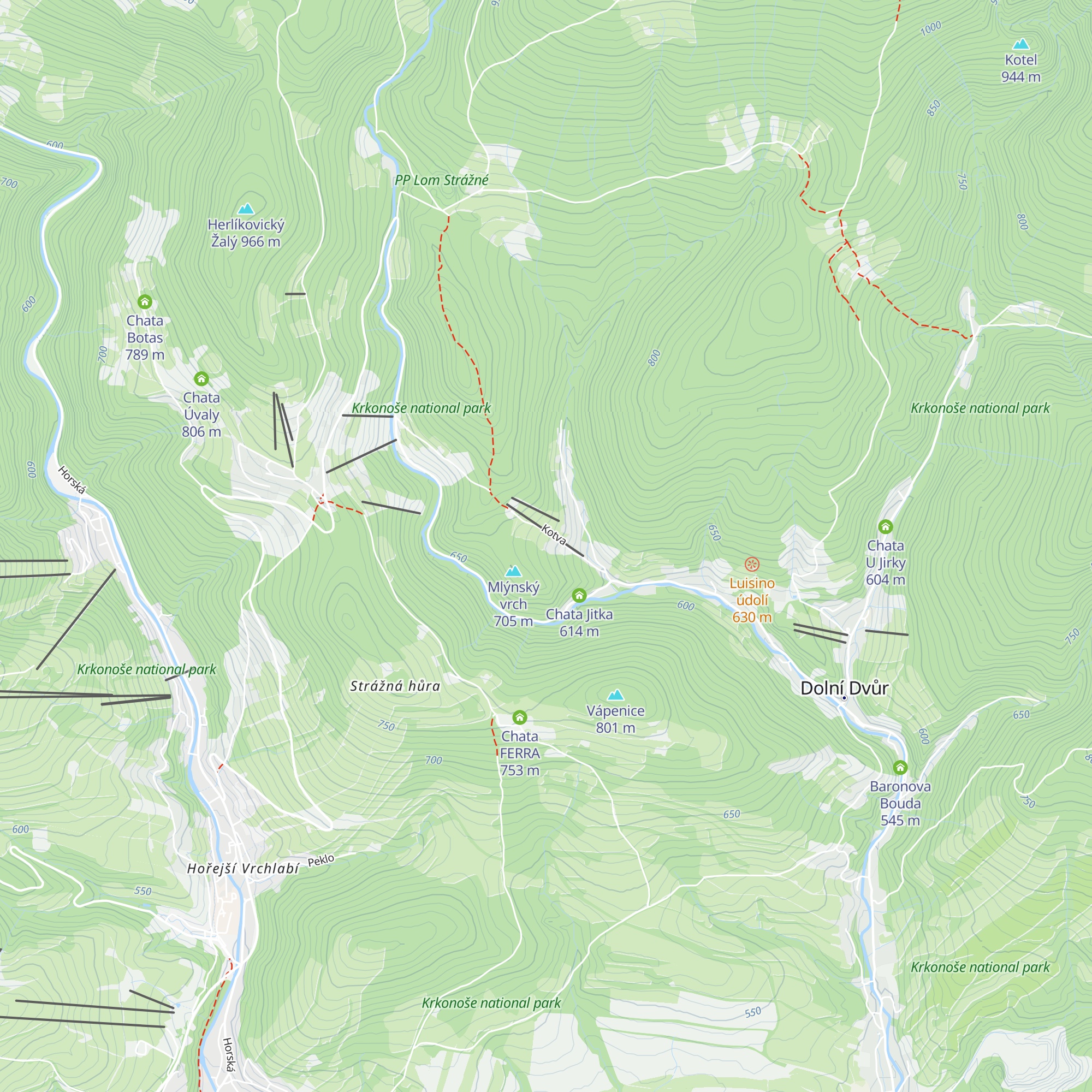 Chata Medika map