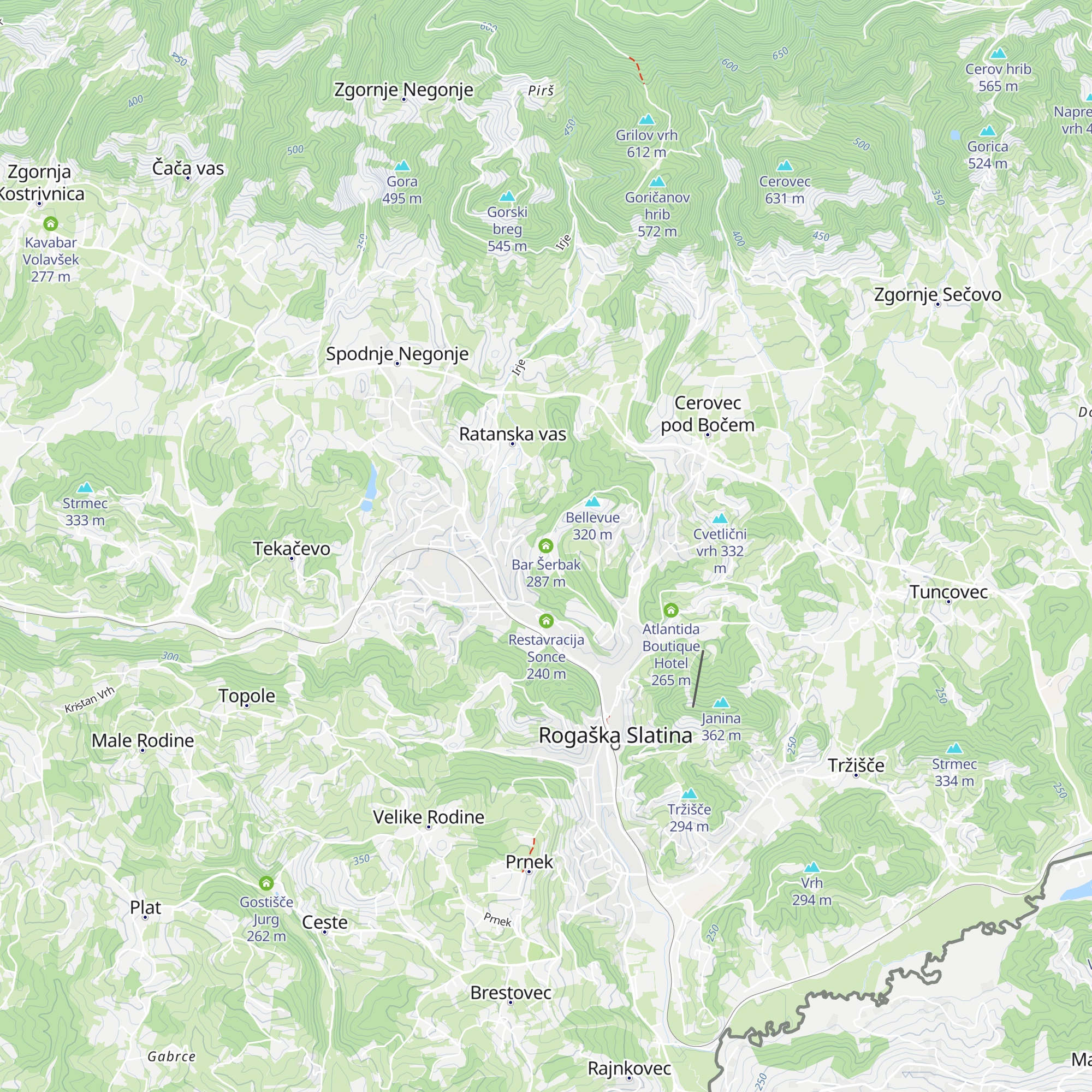 Bar Šerbak map