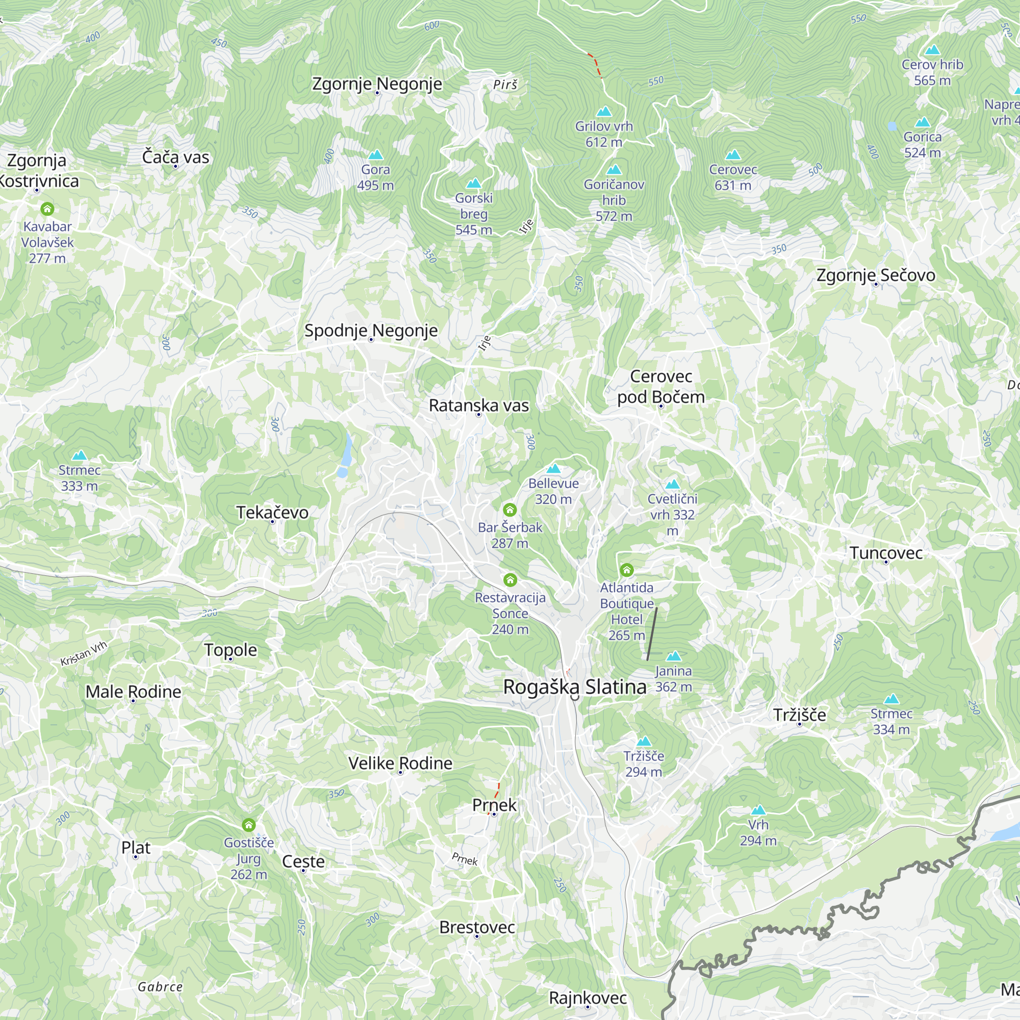 Bar Šerbak map