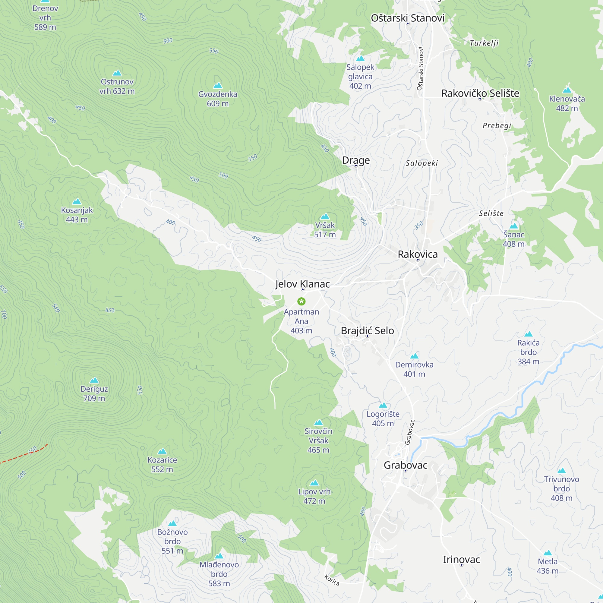 Apartman Ana map
