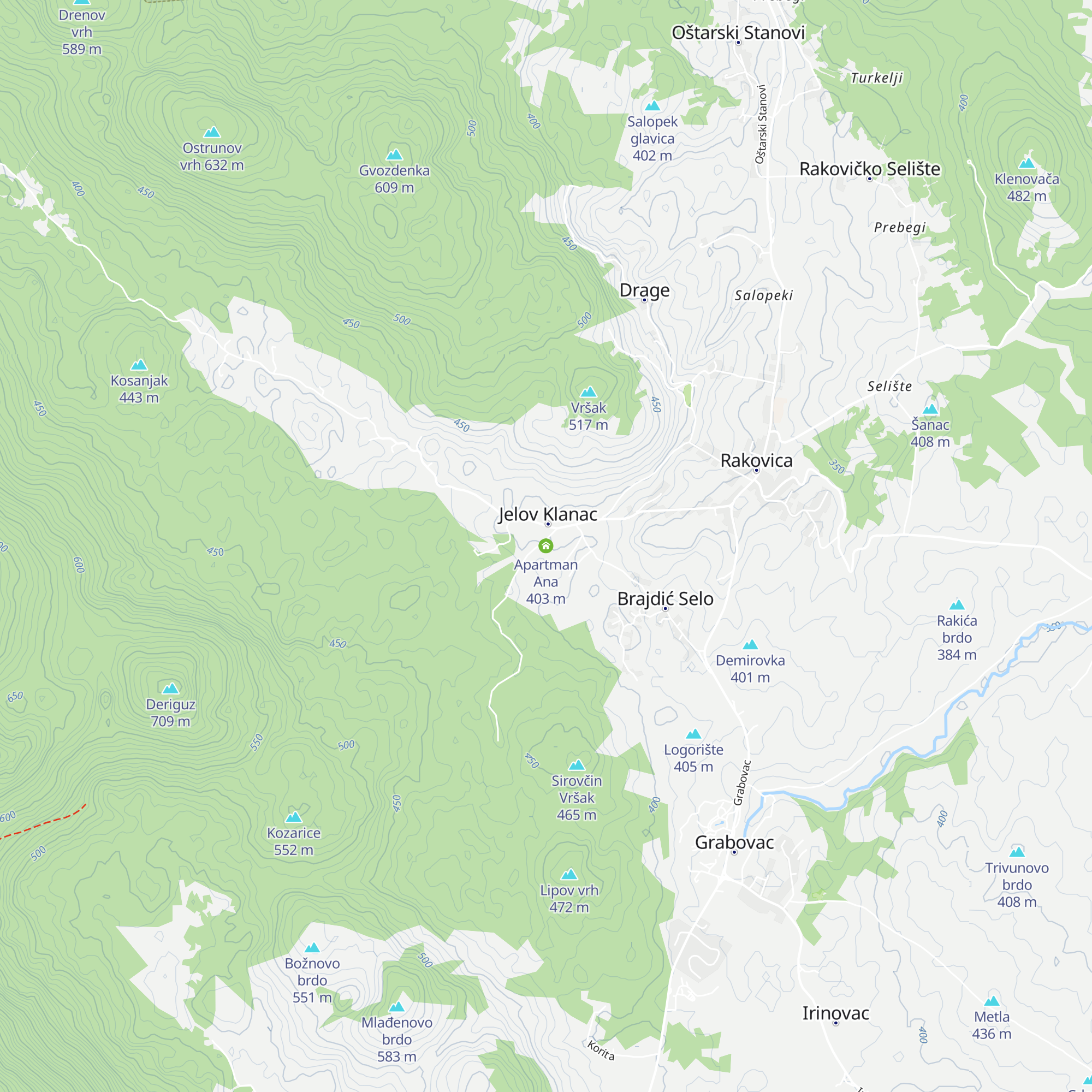 Apartman Ana map