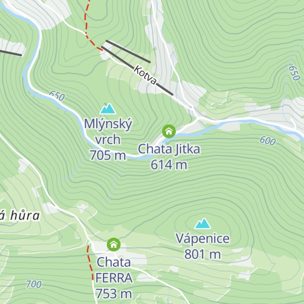 Map of Chata Kubík