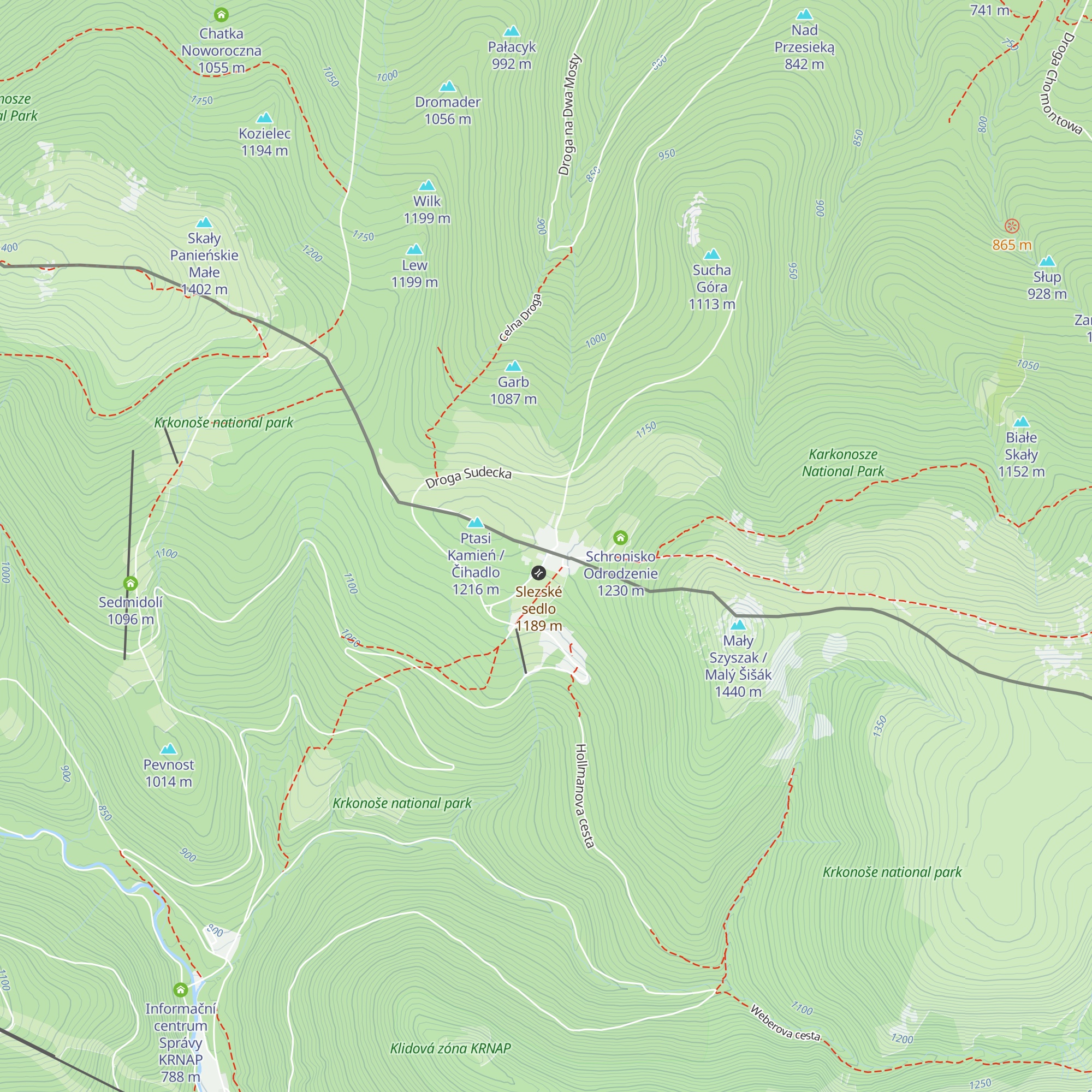 Hotel Špindlerova bouda - Depandance map
