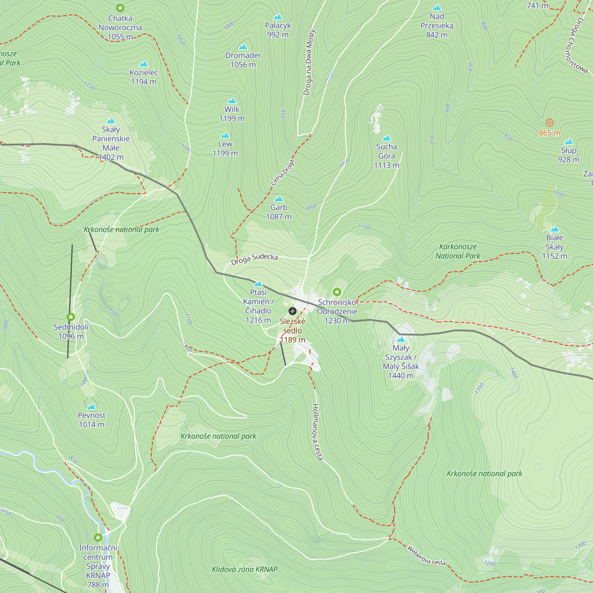 Hotel Špindlerova bouda - Depandance map