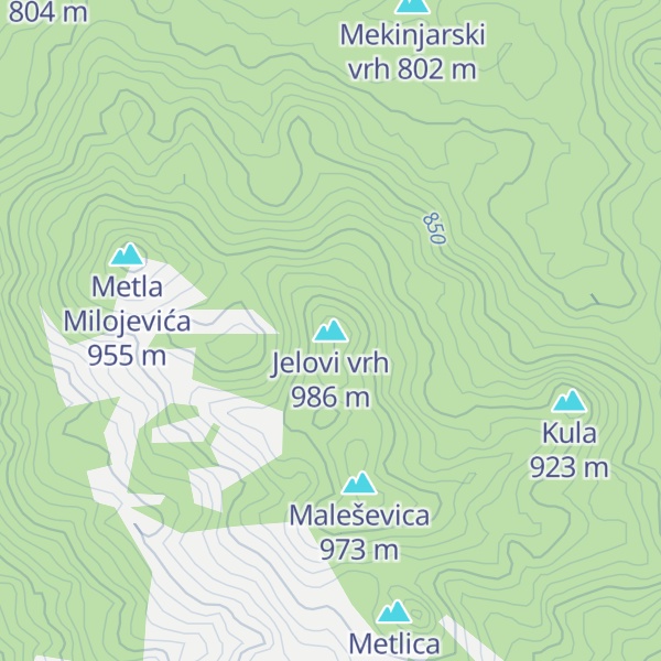Map of Jelovi vrh