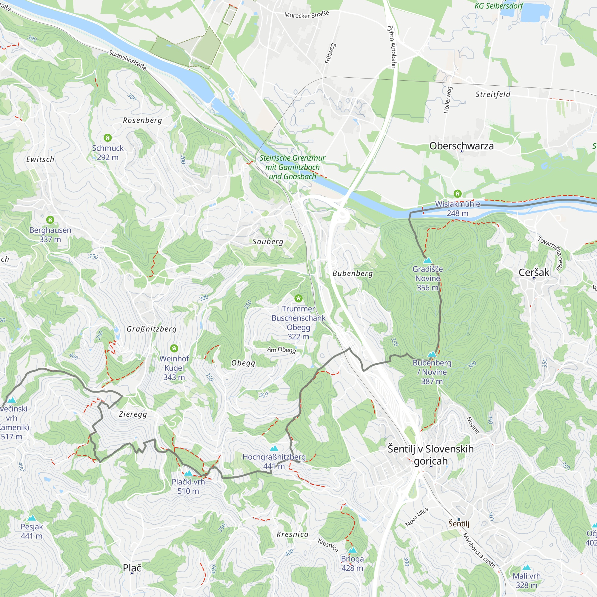 Trummer Buschenschank Obegg map