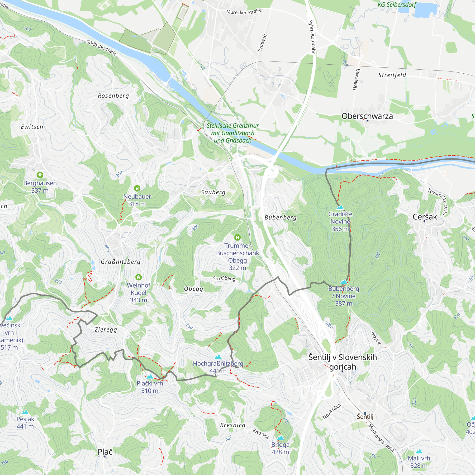 Trummer Buschenschank Obegg map