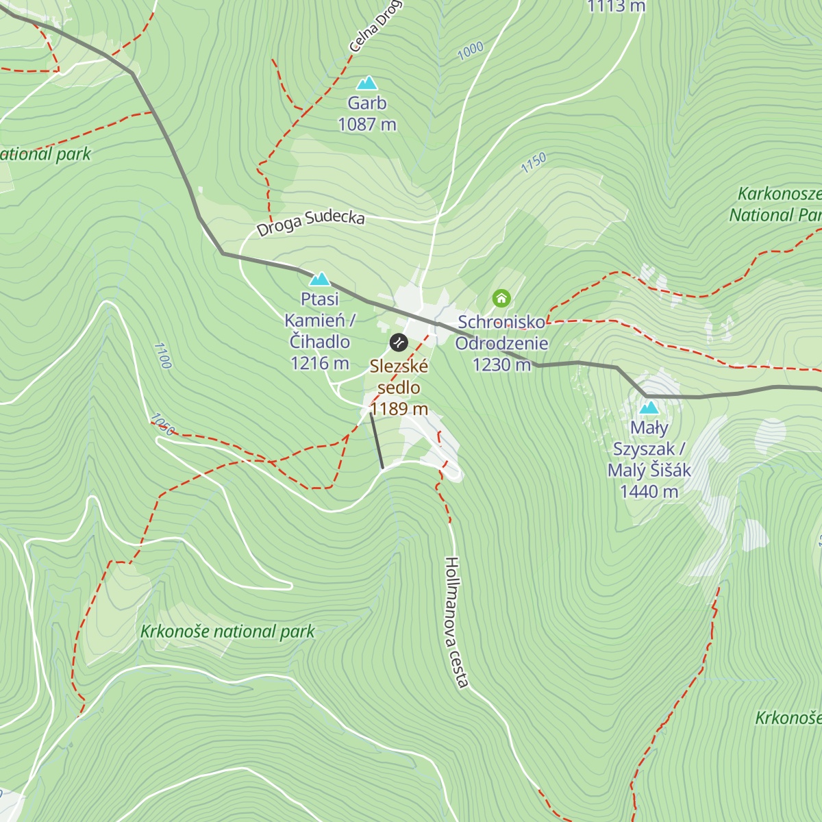 Erlebachova bouda map