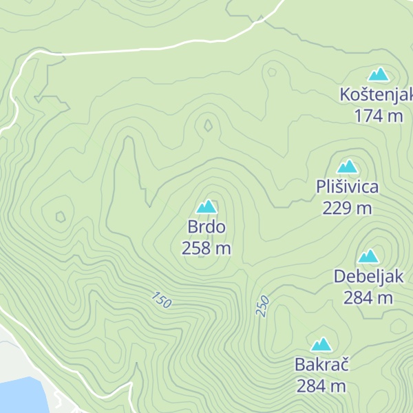 Map of Brdo