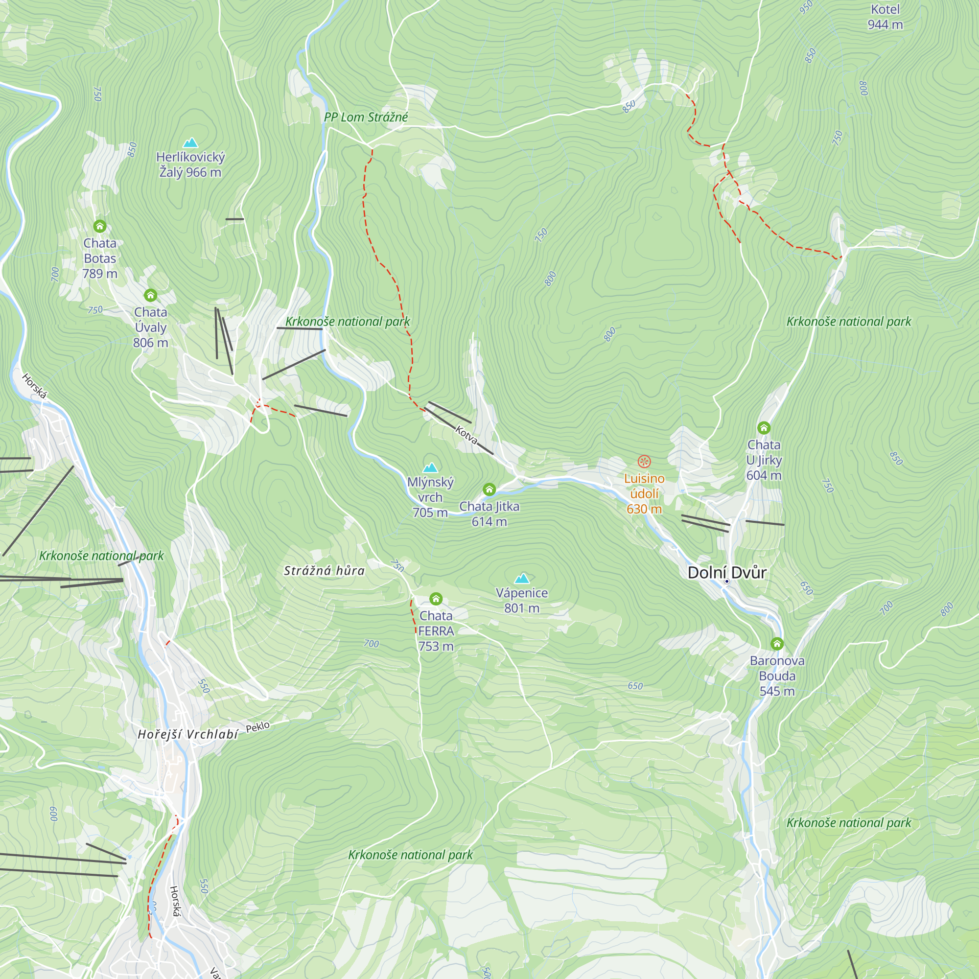 Chata Jitka map