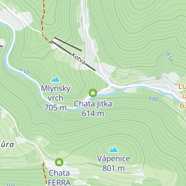 Map of Chata Jitka