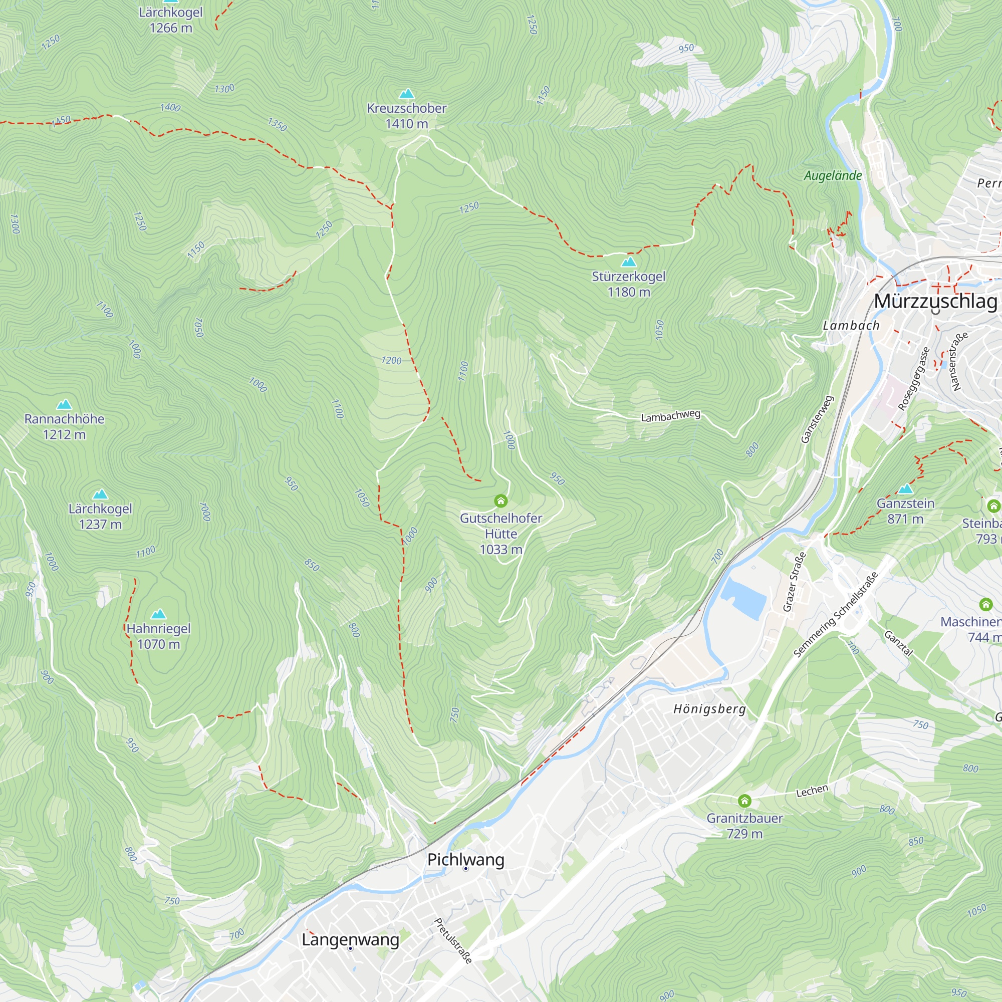 Gutschelhofer Hütte map