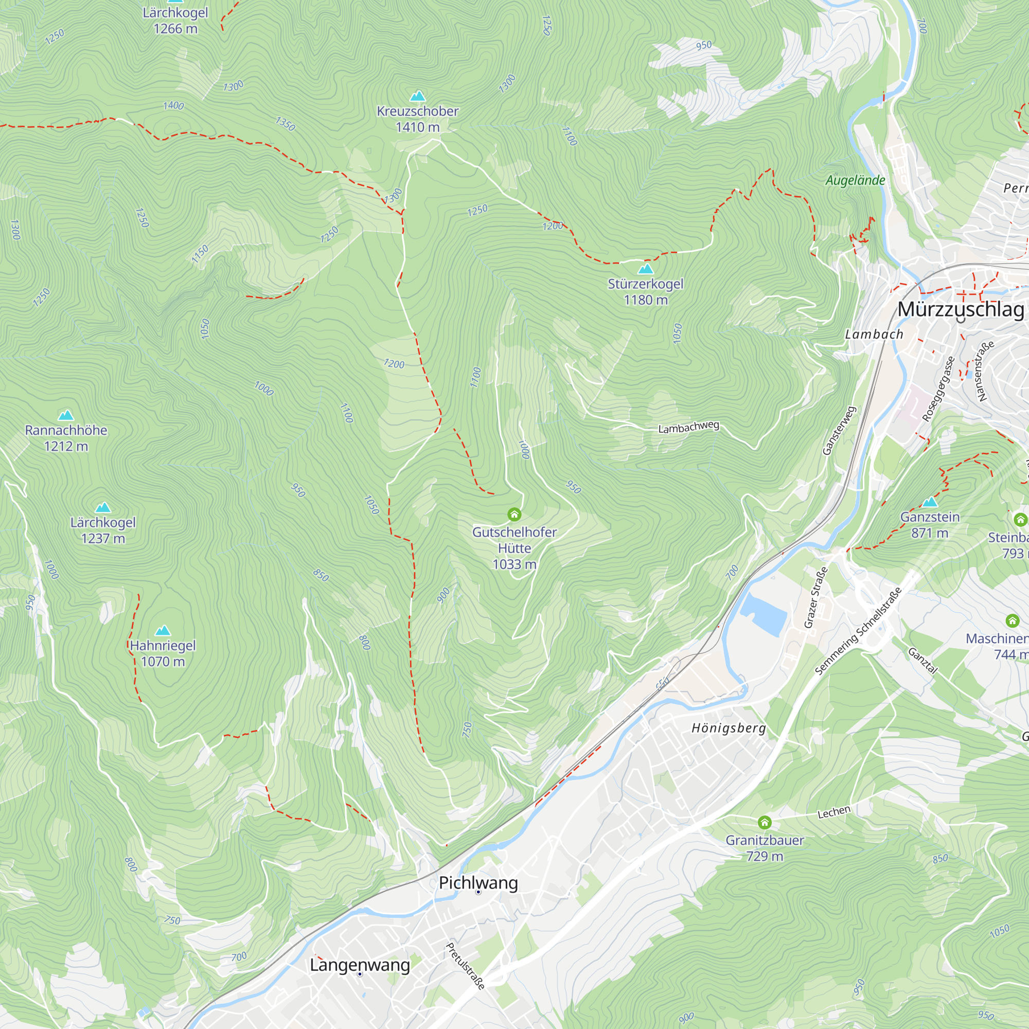 Gutschelhofer Hütte map