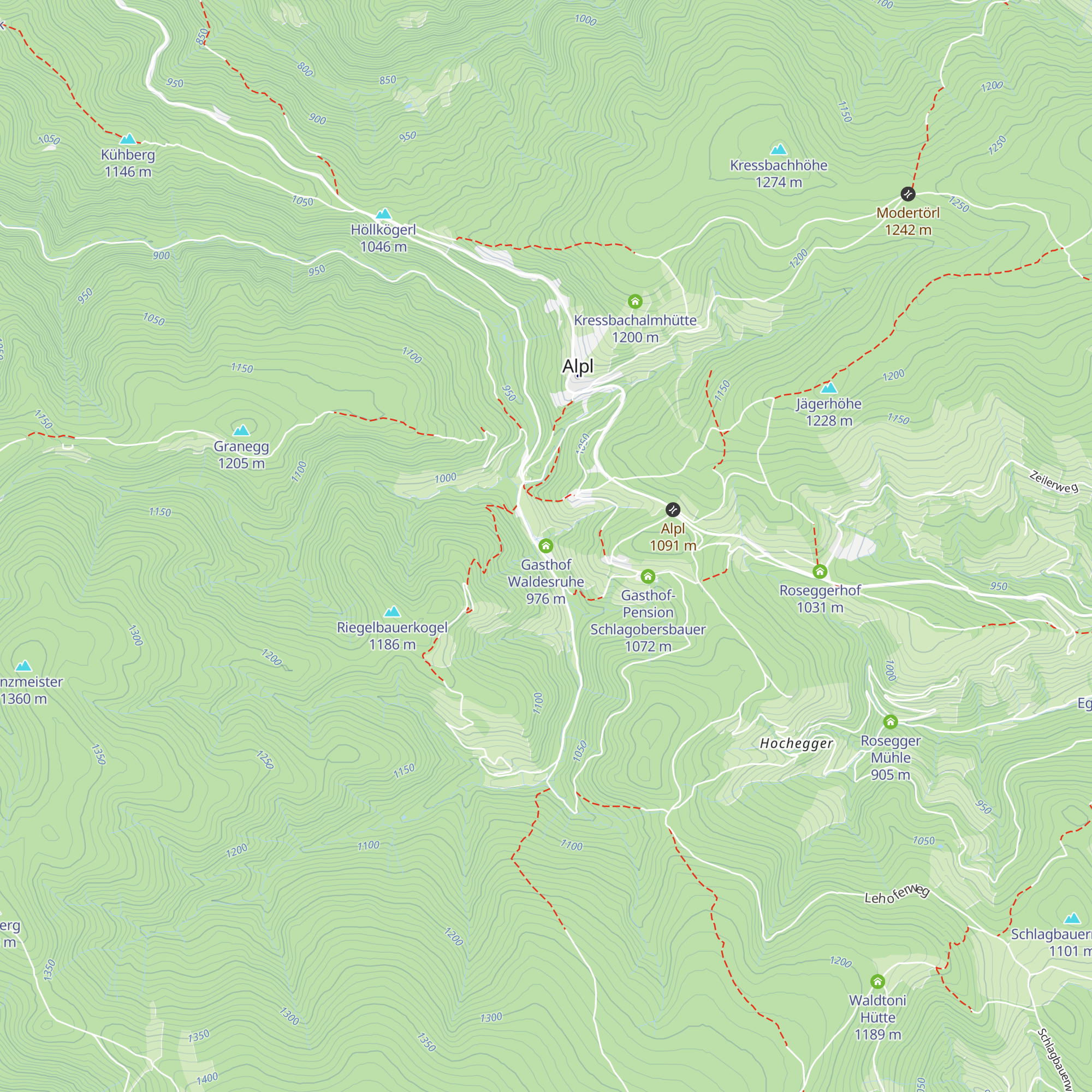 Gasthof Waldesruhe map