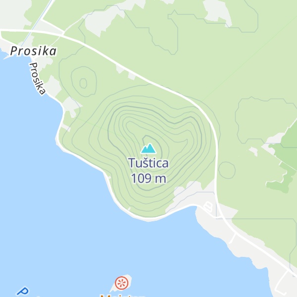 Map of Tuštica