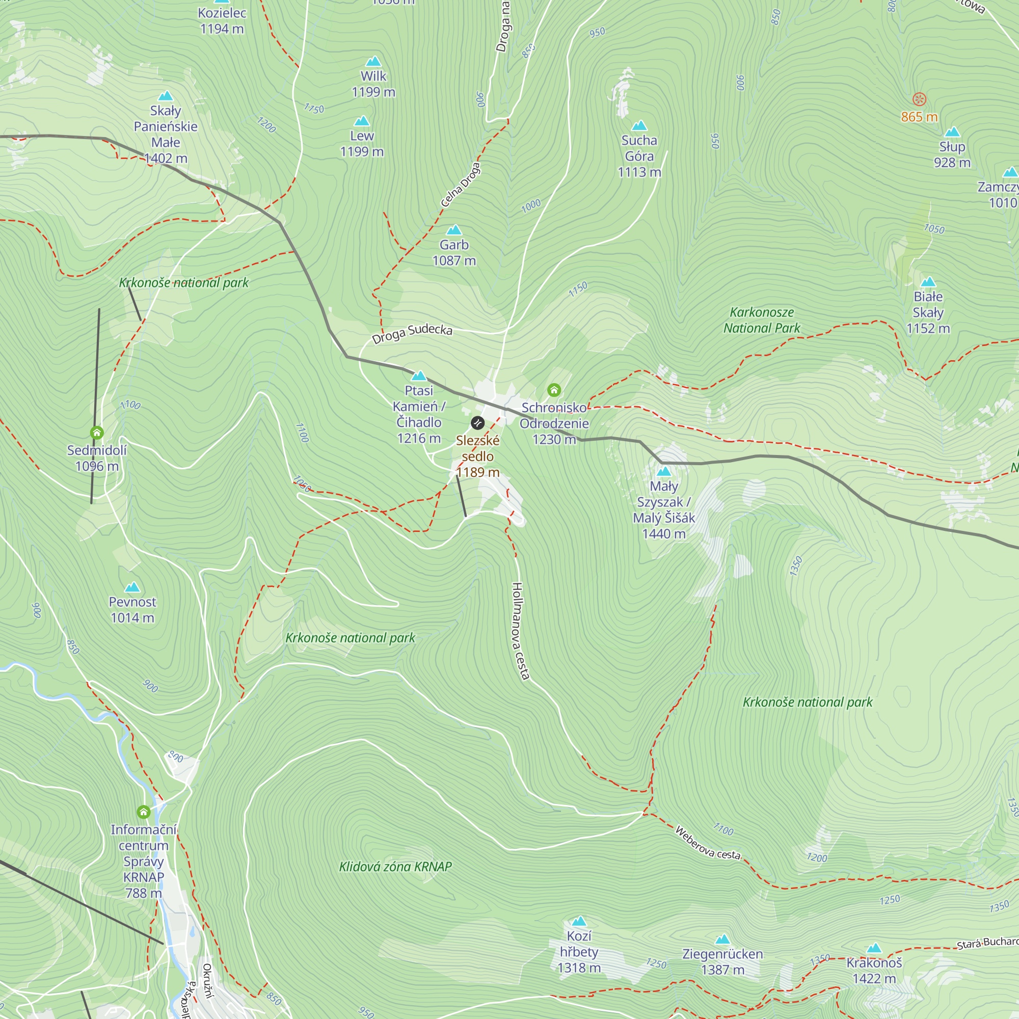 Josefova bouda map
