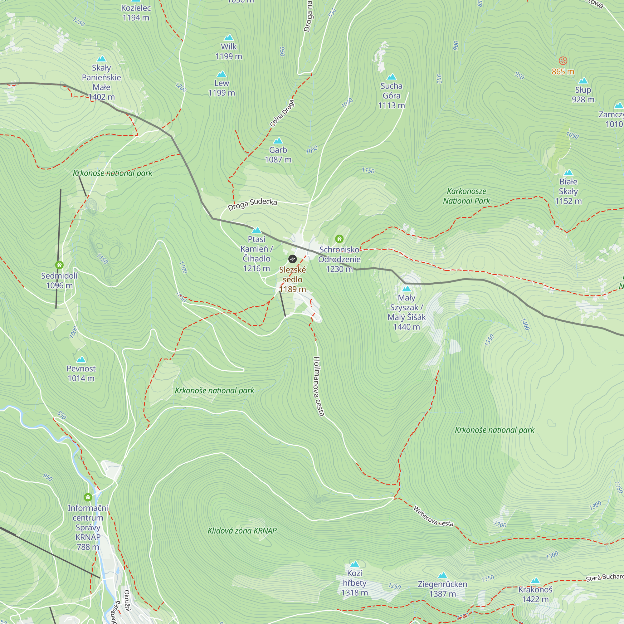 Josefova bouda map