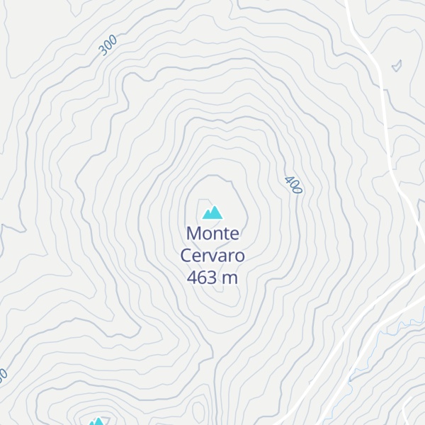 Map of Monte Cervaro