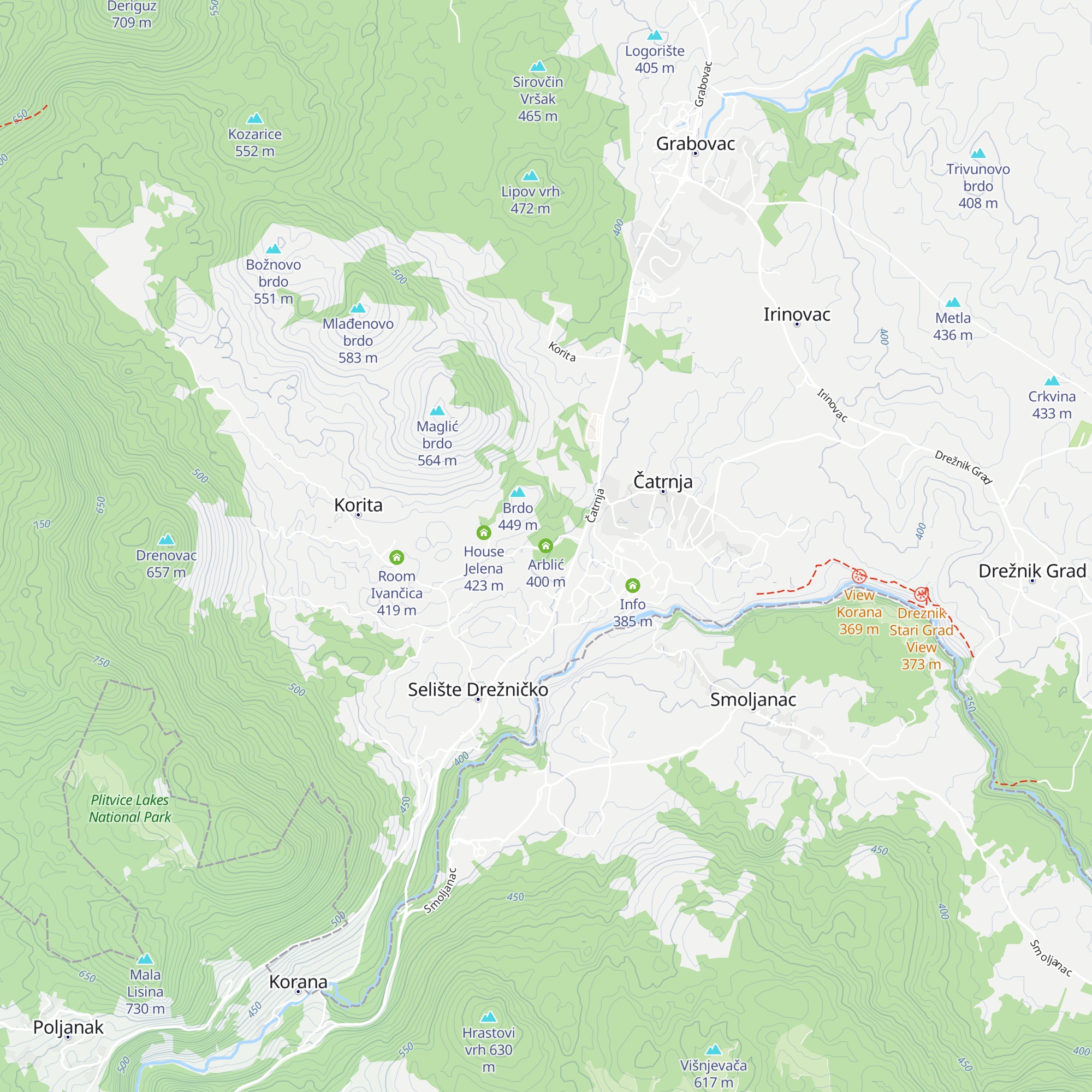 Arblić map