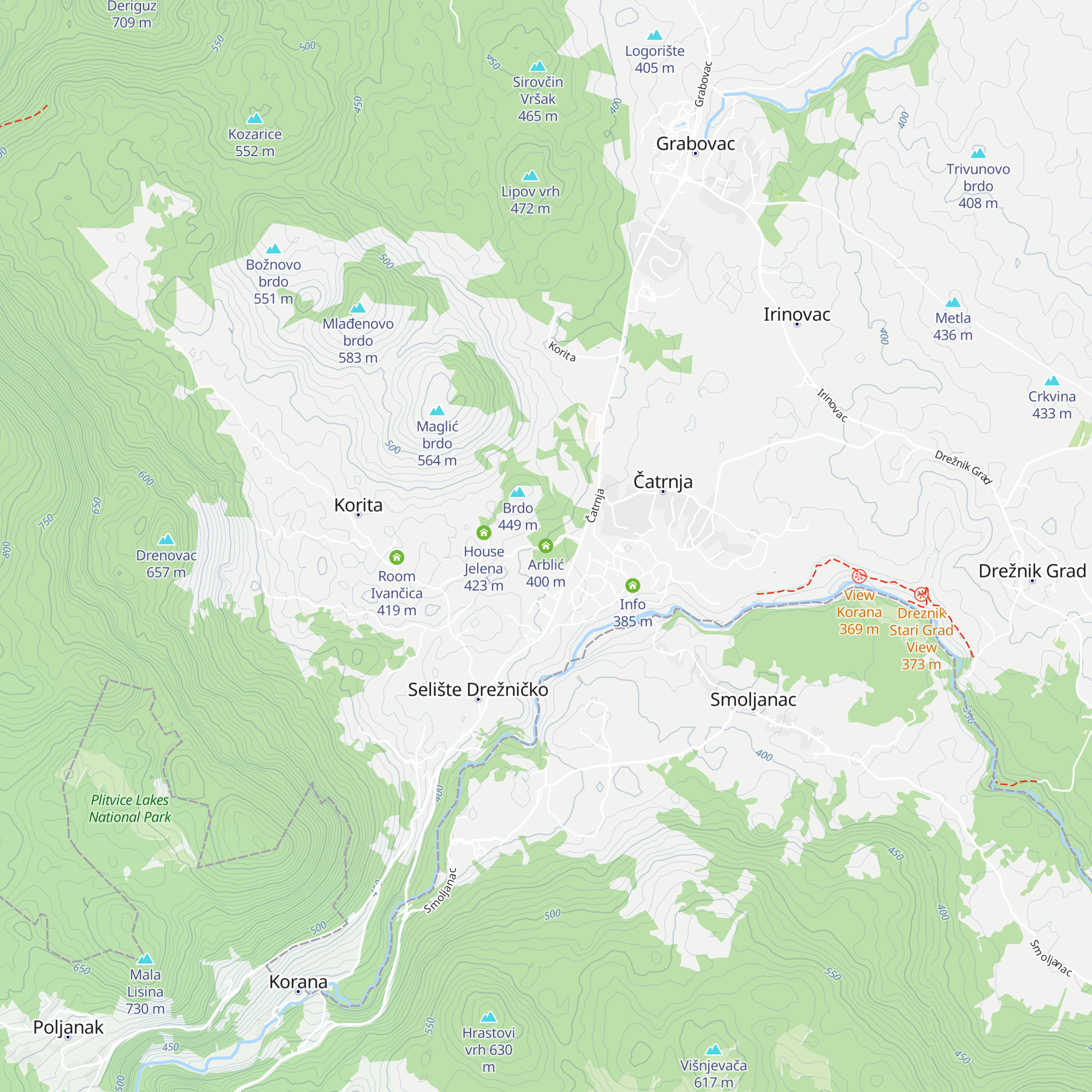 Arblić map