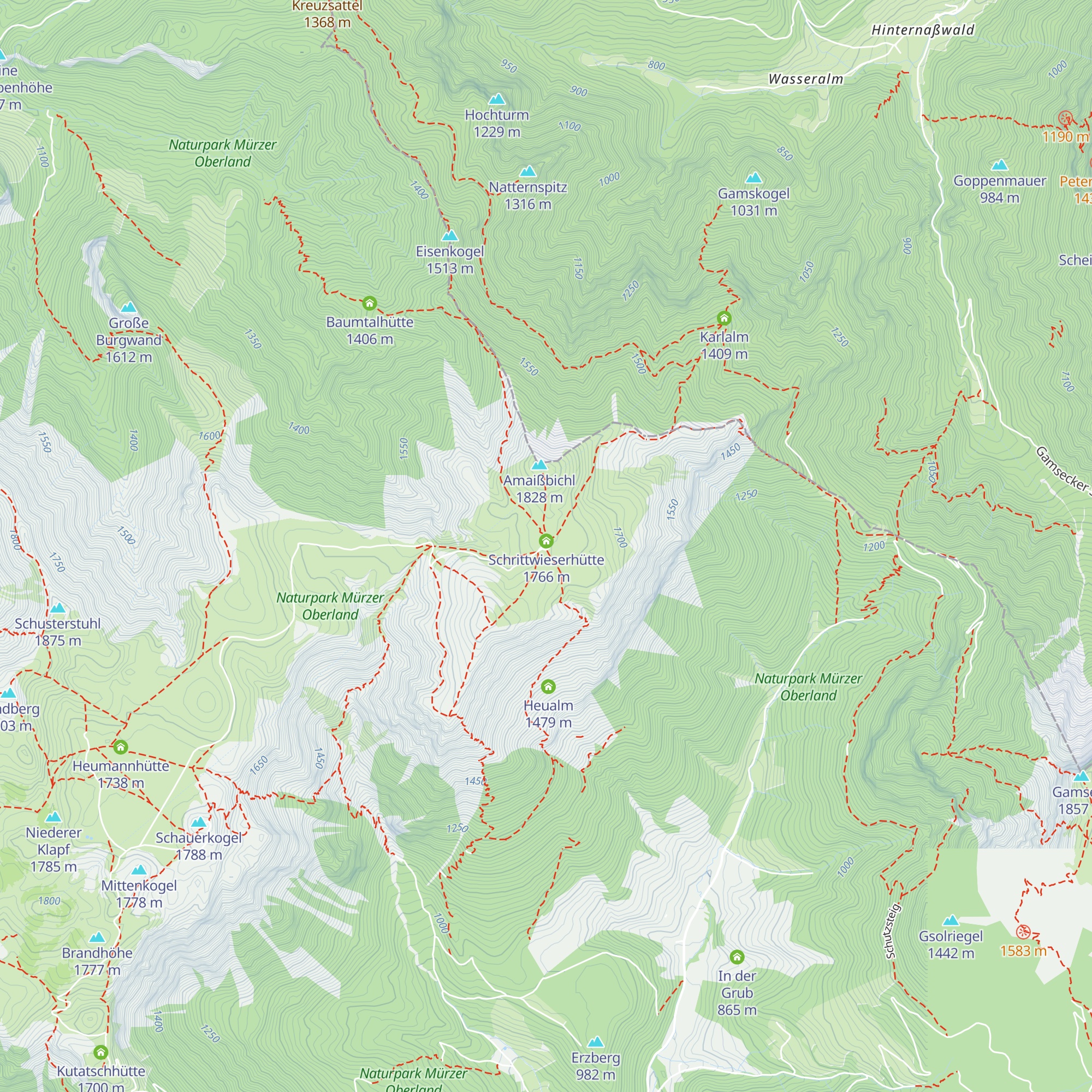 Lurgbauerhütte map