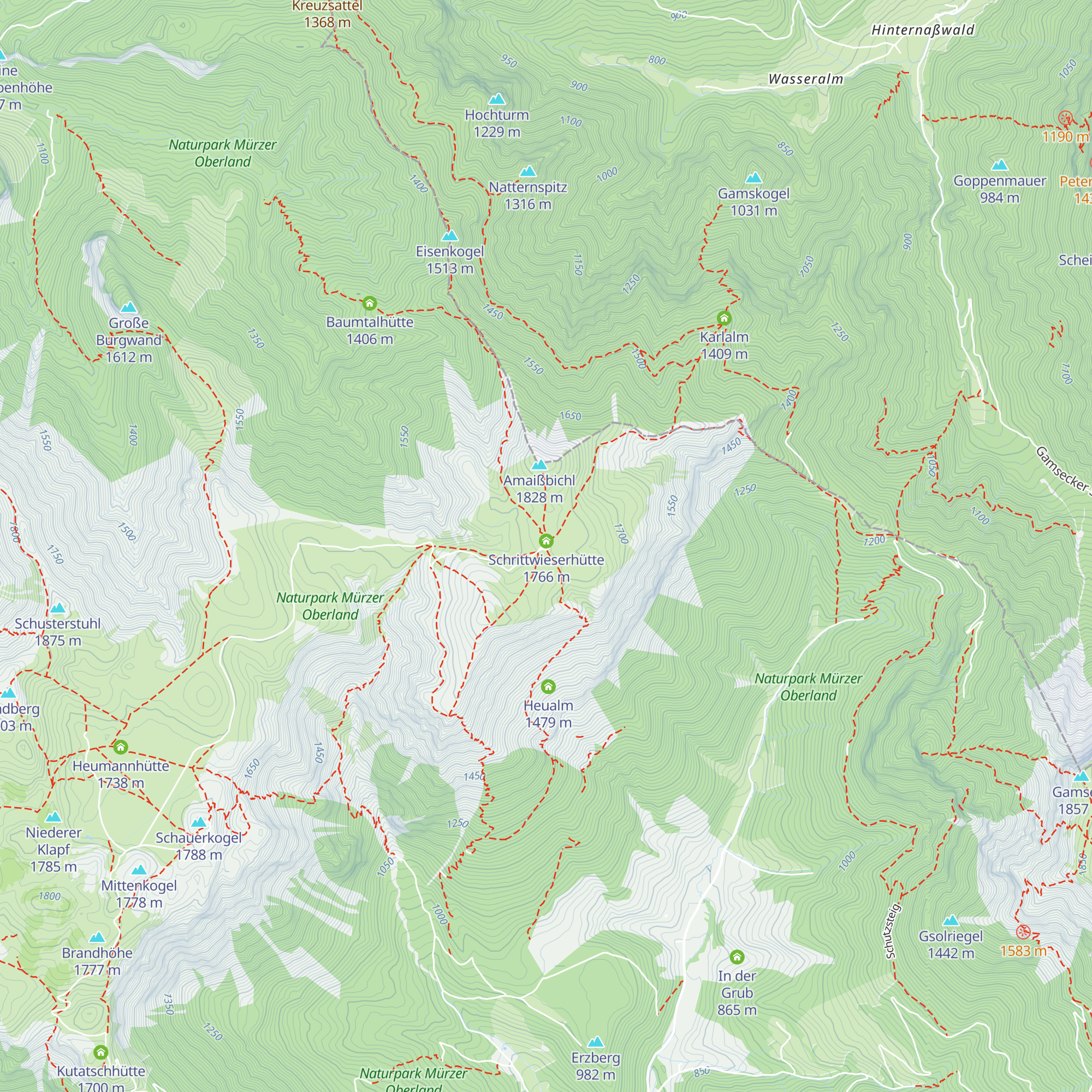 Lurgbauerhütte map