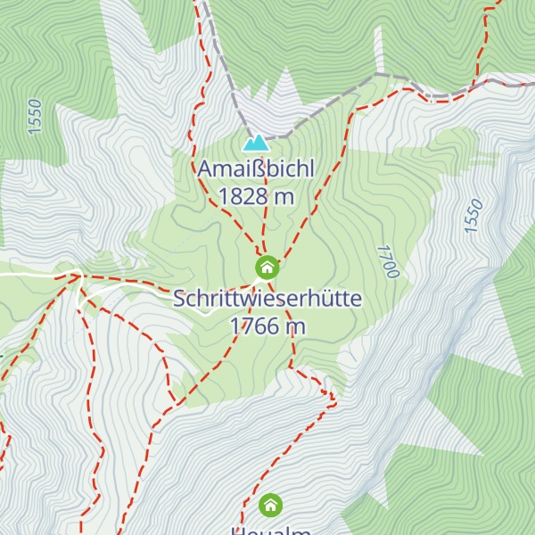 Map of Schrittwieserhütte