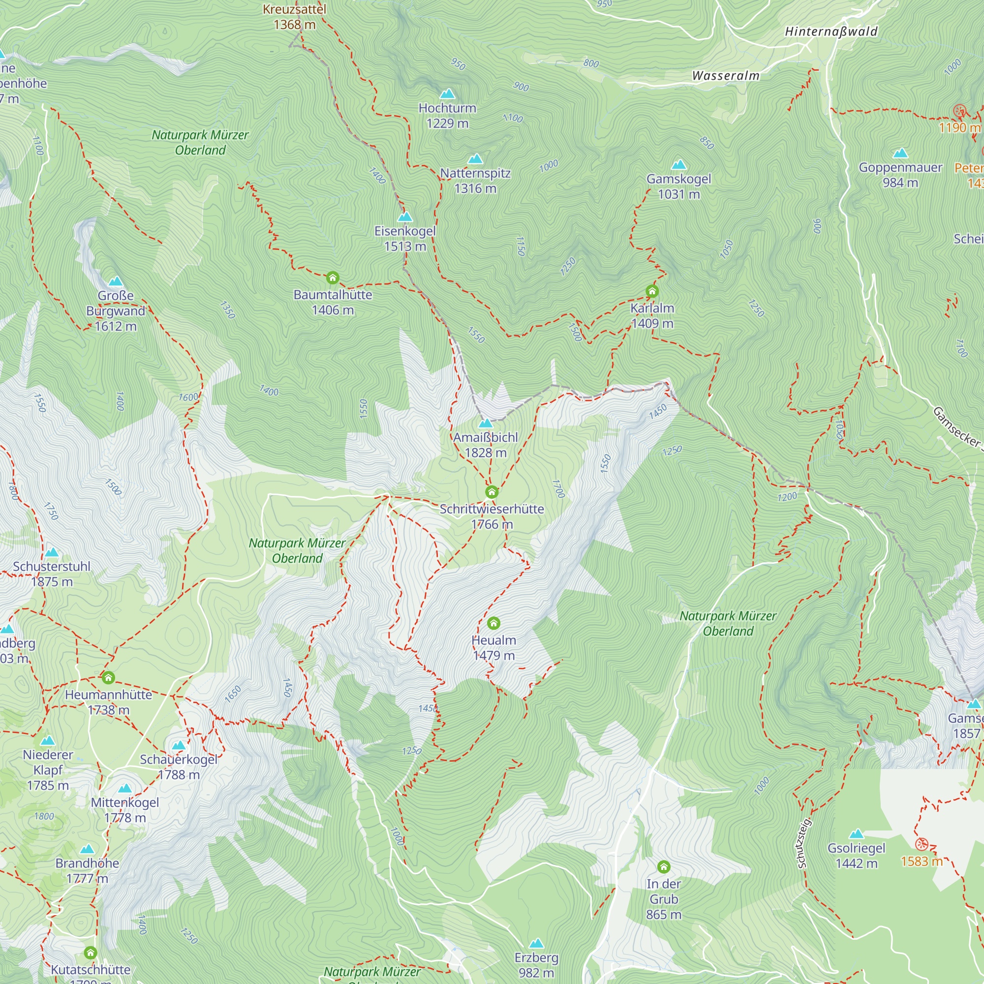 Schrittwieserhütte map