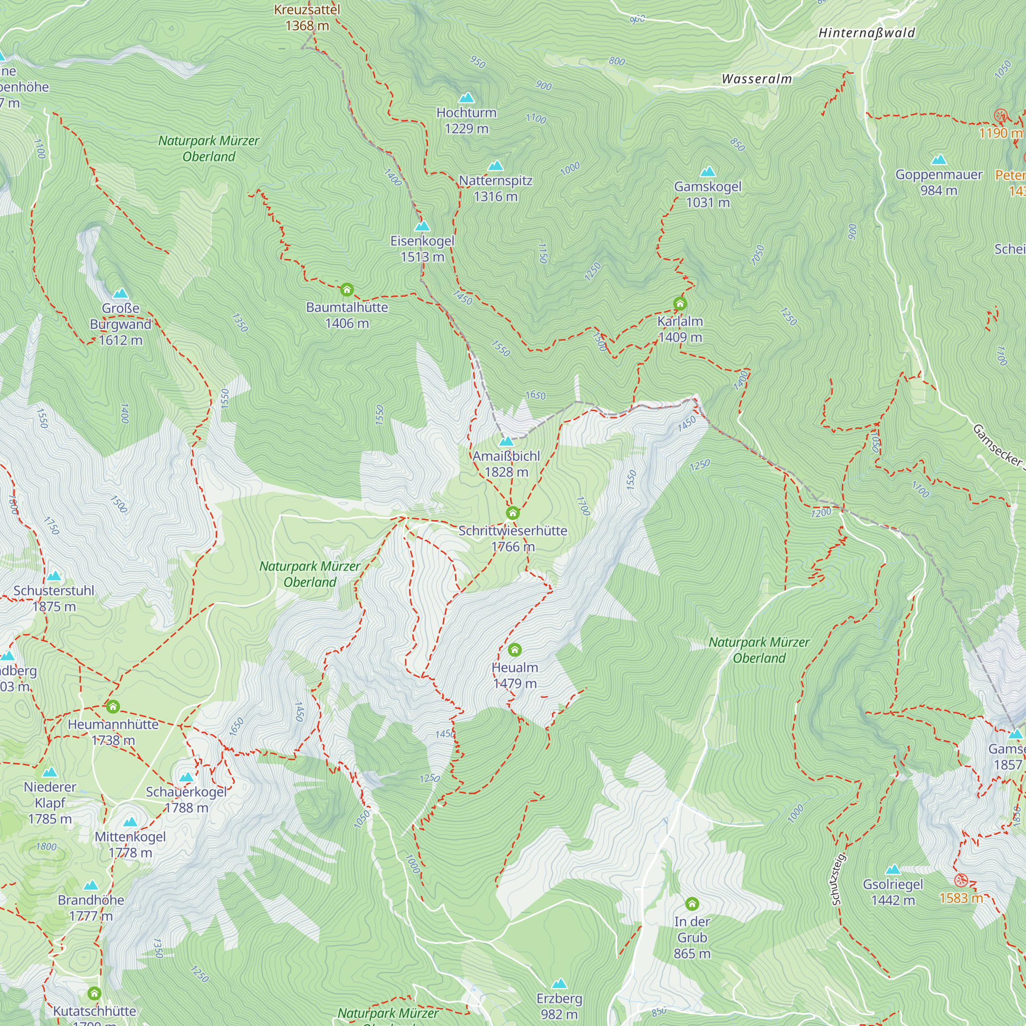 Schrittwieserhütte map