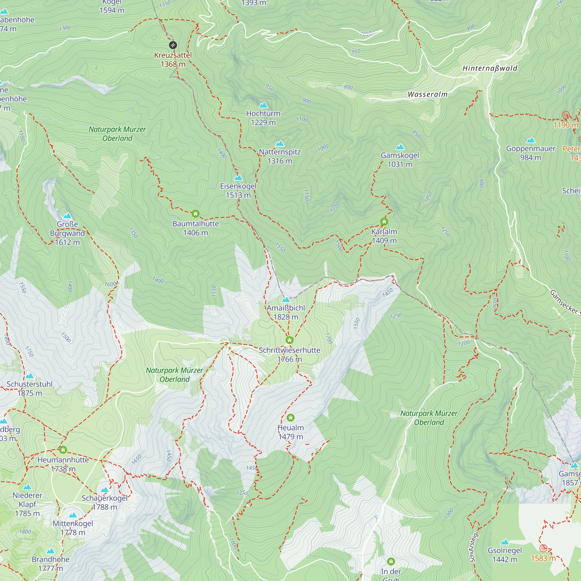 Wasseralm map