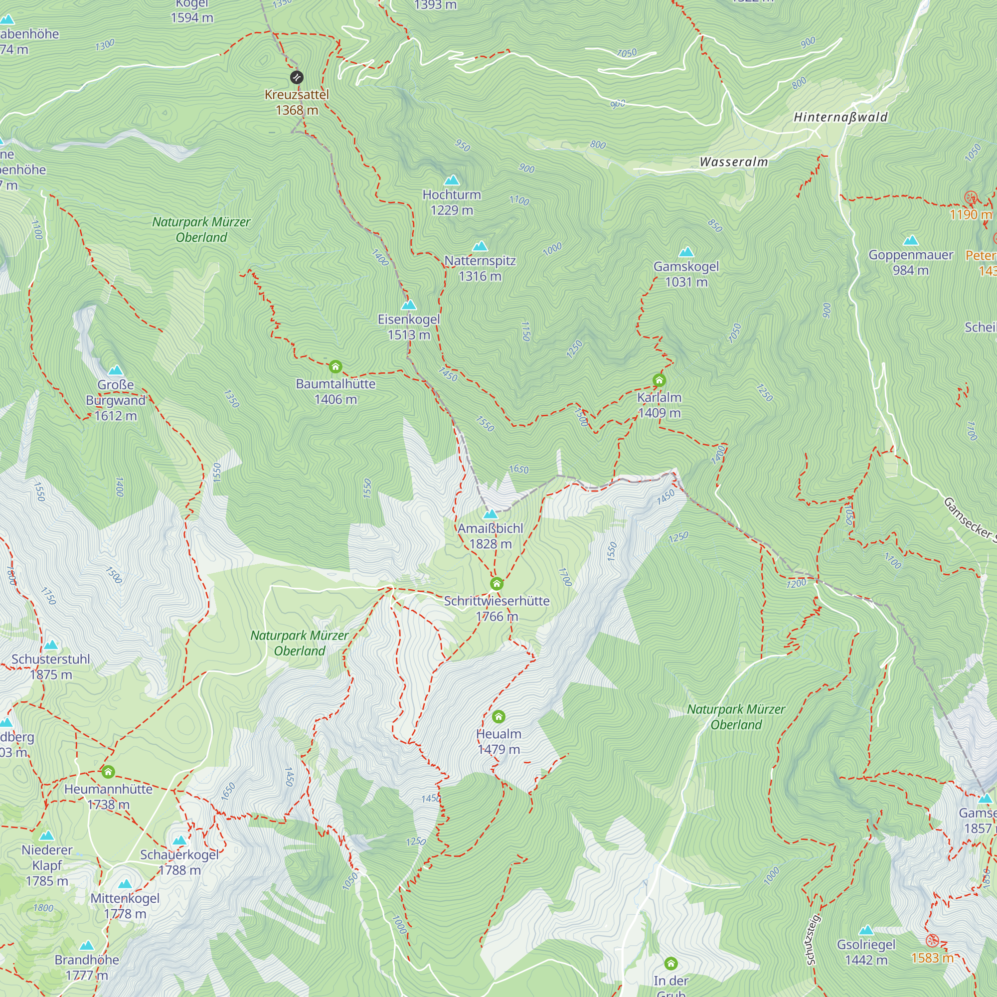 Wasseralm map