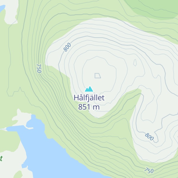 Map of Hålfjället
