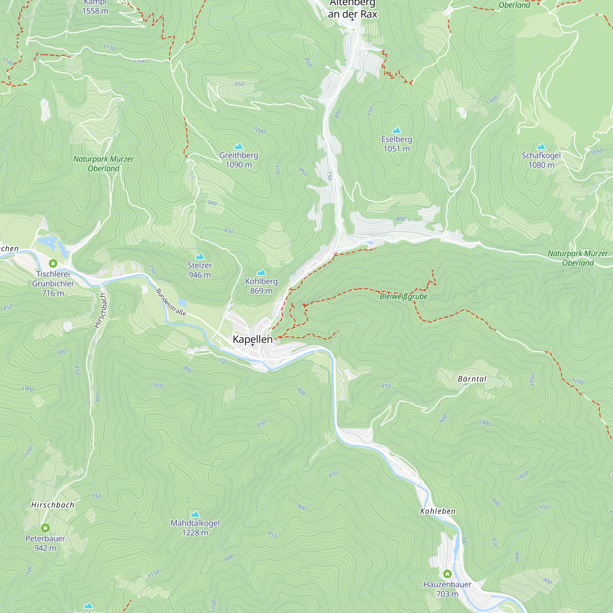 Plodererwand-Bergkreuzverein Unterstandshütte map