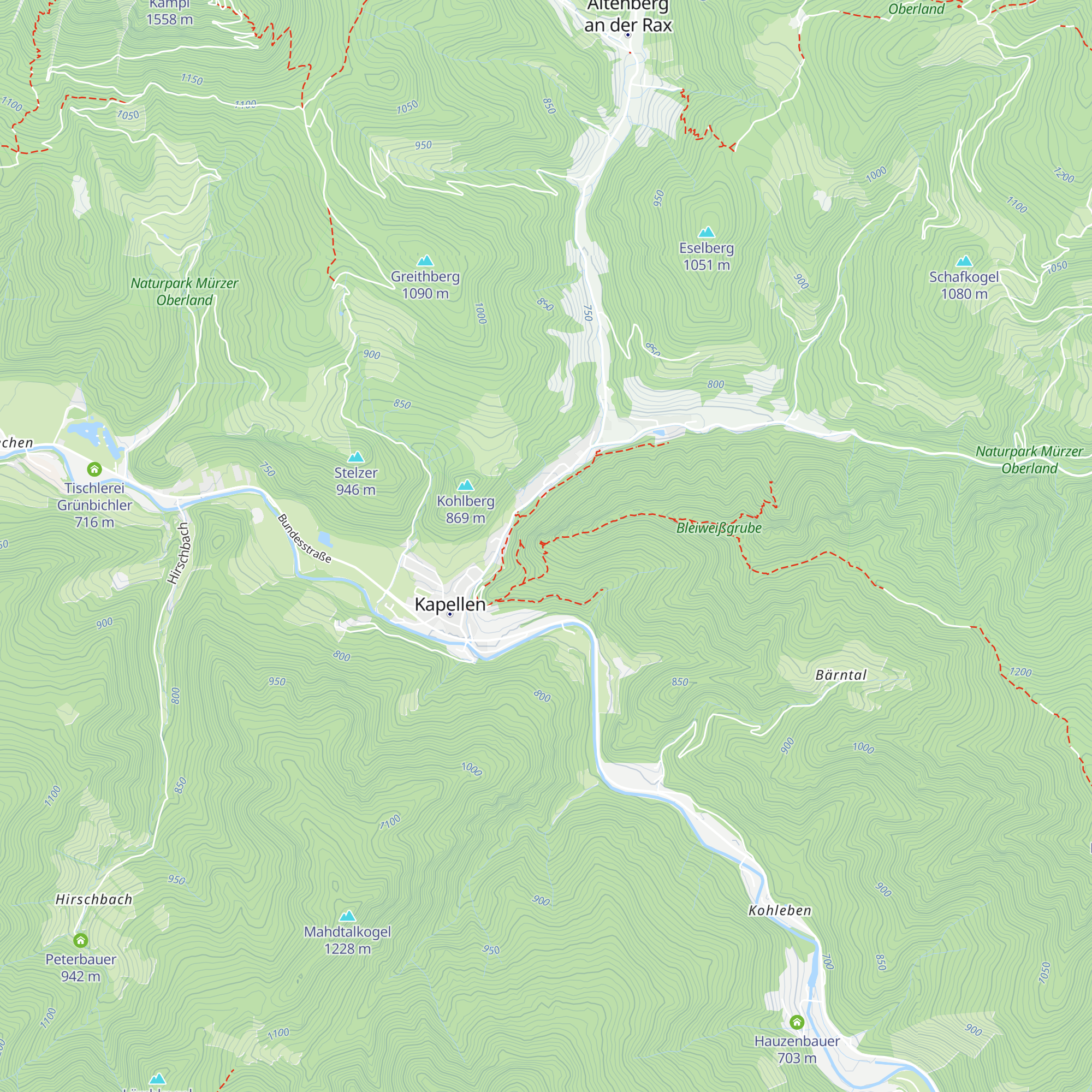 Plodererwand-Bergkreuzverein Unterstandshütte map