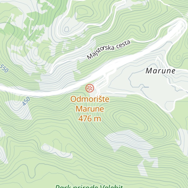 Map of Velebitska kraljica