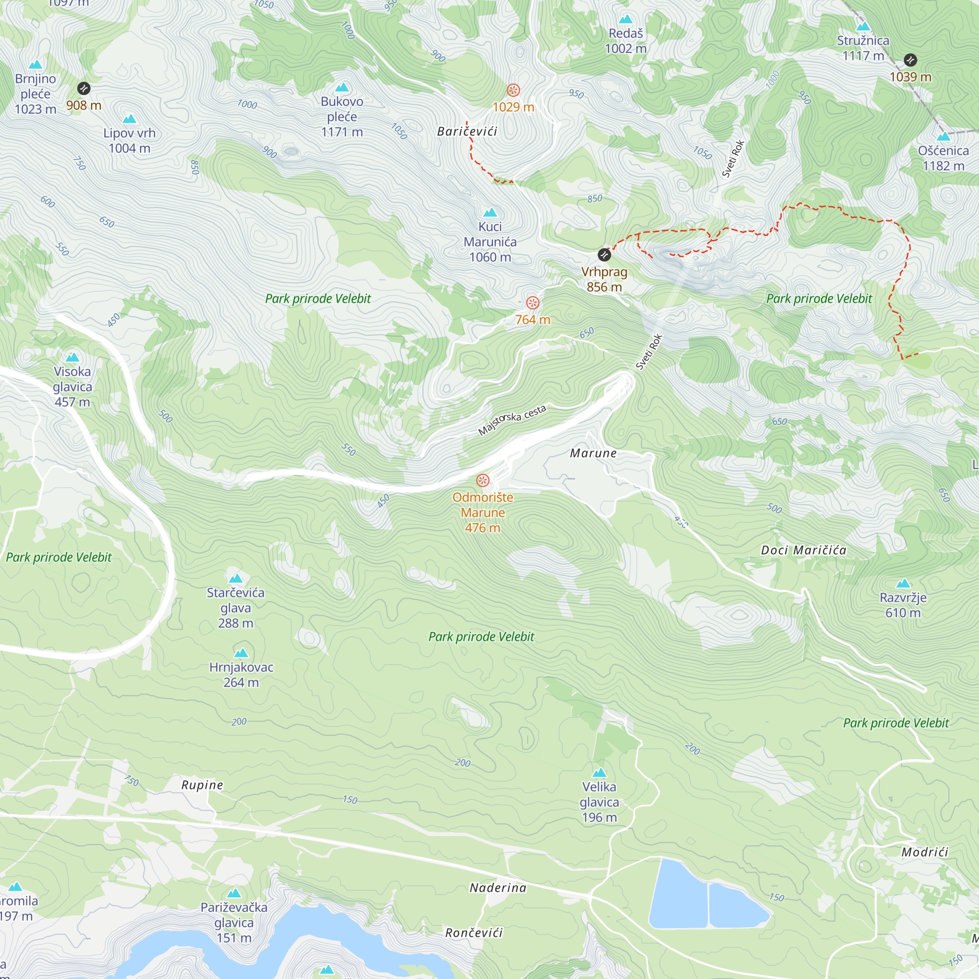 Velebitska kraljica map