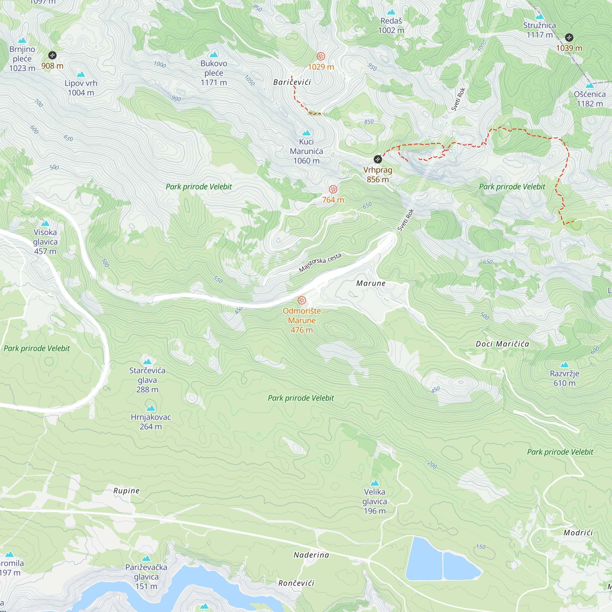 Velebitska kraljica map