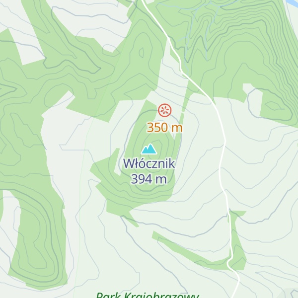 Map of Włócznik