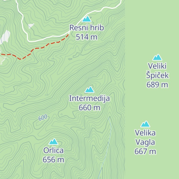 Map of Intermedija