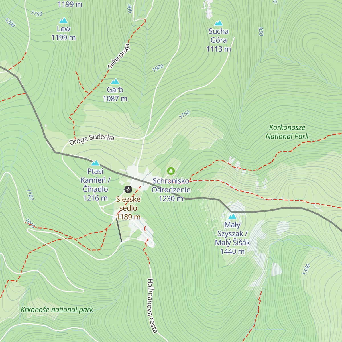 Schronisko Odrodzenie map
