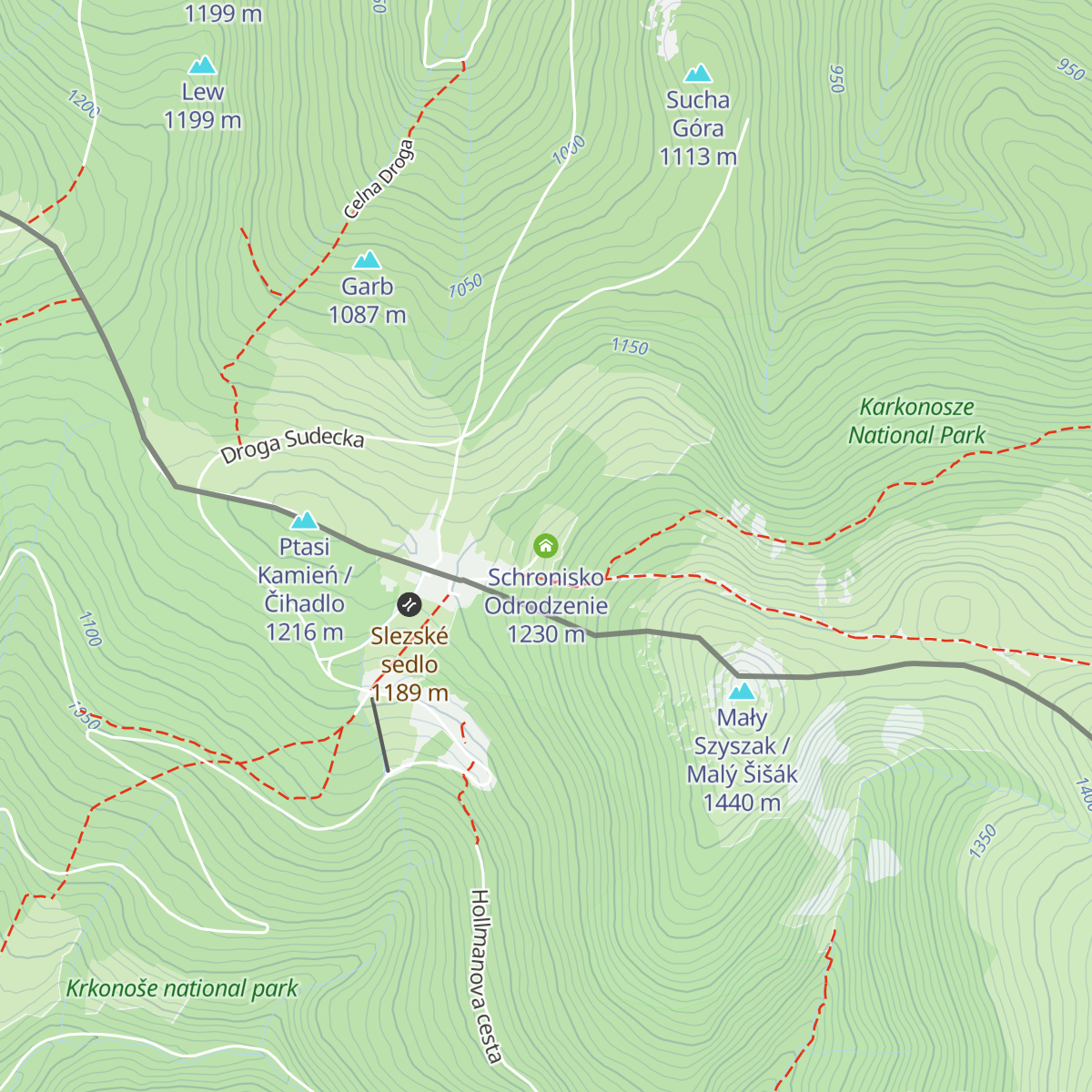Schronisko Odrodzenie map